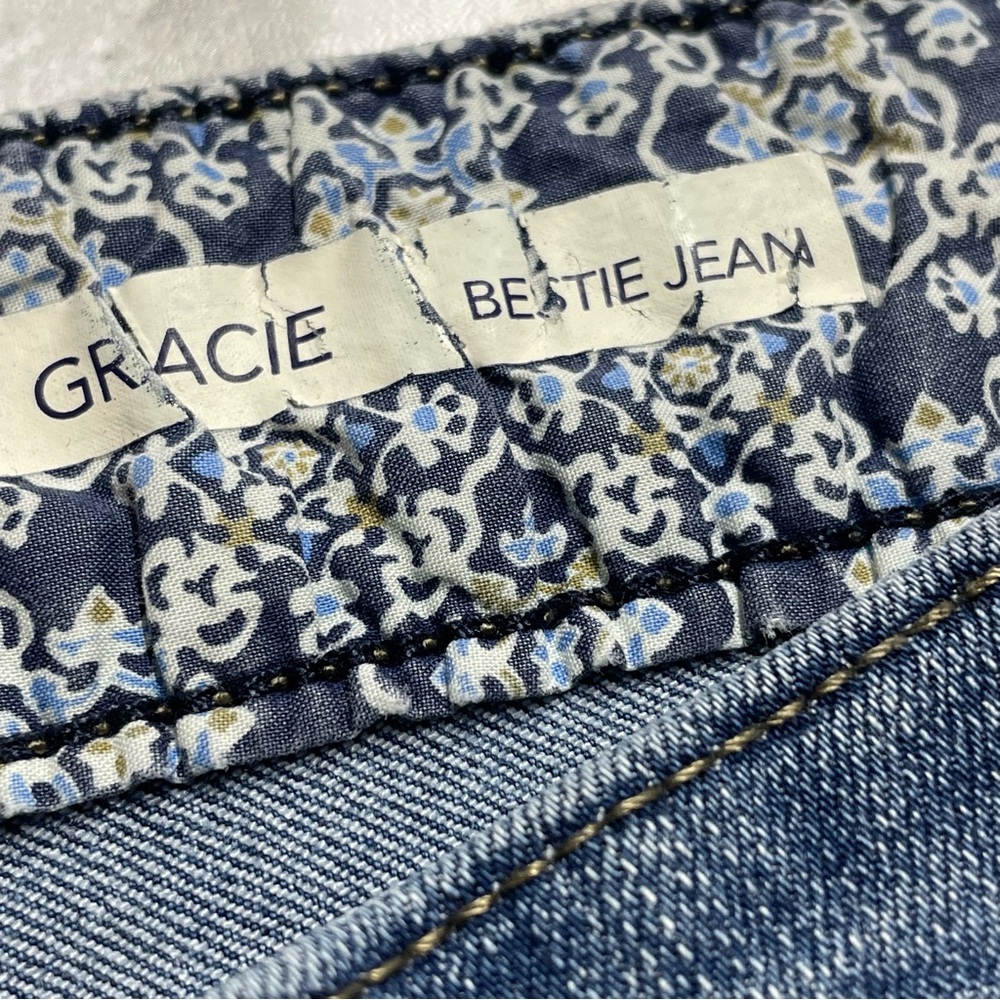 Vintage Code Bleu America "Bestie" Jeans. Gracie. Size 14W. Distressed. Studs - Picture 6 of 15